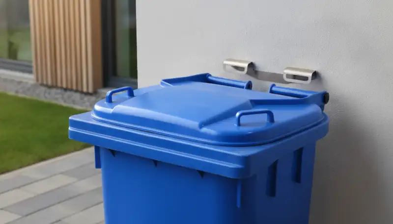 Mülltonnenboxen sicher an der Wand befestigen
